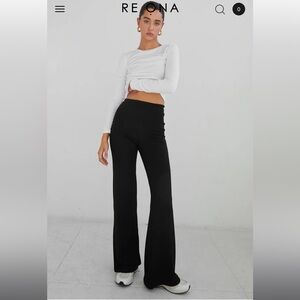 Re Ona Signature Wide Leg Modal Pants size Small